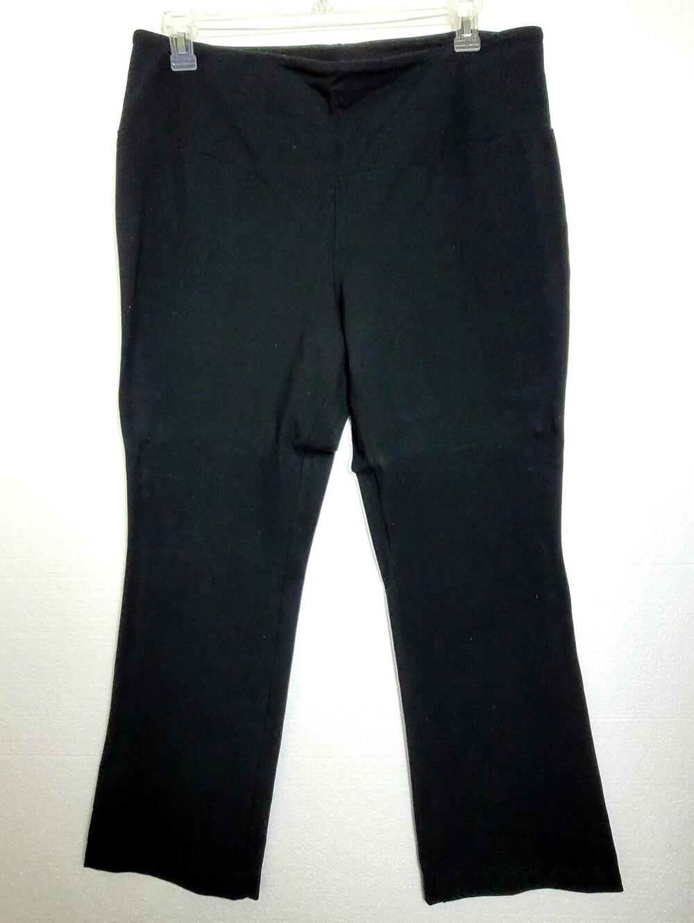 Women with Control Black Stretch Pants Size 1X